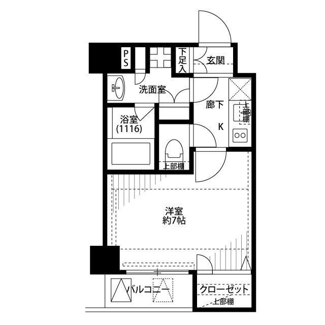 プレール・ドゥーク西新宿五丁目の間取り|間取りです。