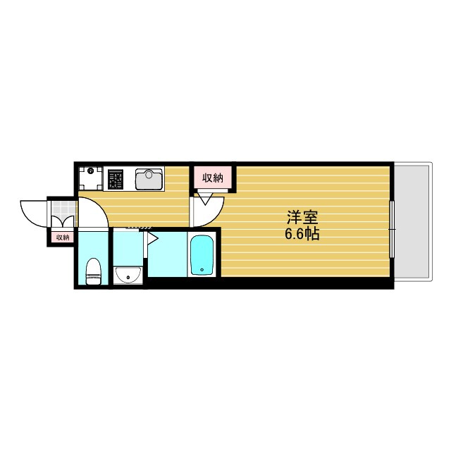 エステムコート新大阪XIVアイシーの間取り
