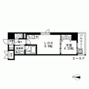 ラベルジュー錦糸町の間取り