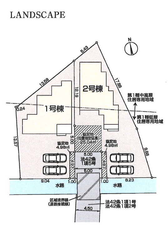 日の出大久野全2棟　2号棟 　新築分譲の区画図