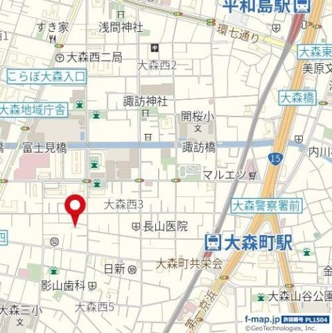 マーレ大森町の地図