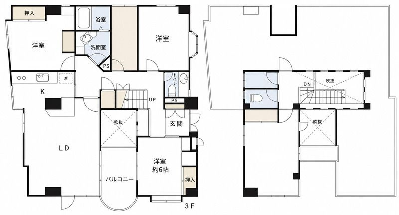アビタシオン・ケイの間取り