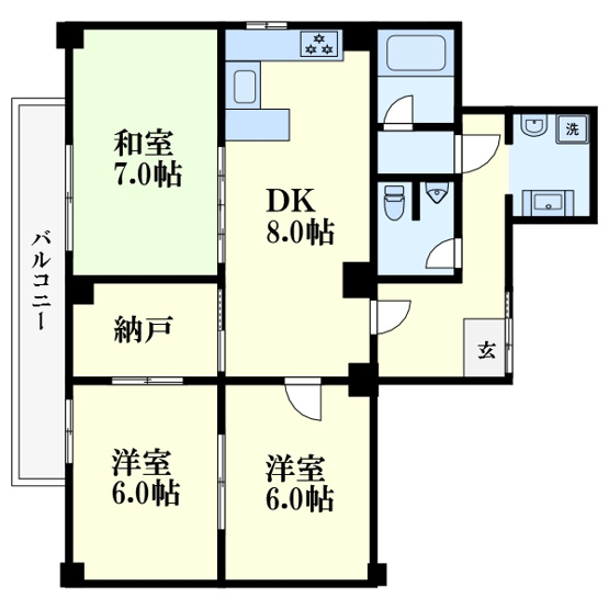 【間取り】 | ともえグリーンハウス