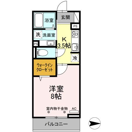 D-メゾン A棟の間取り|使い勝手の良い間取りです♪