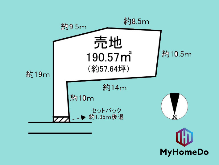 名古屋市守山区町南の土地図|図面と現況が異なる場合は現況を優先いたします。