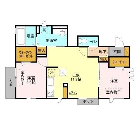 リベラーレの間取り|間取りです。