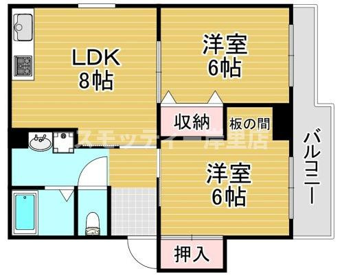 ハイツ英-HANA-の間取り