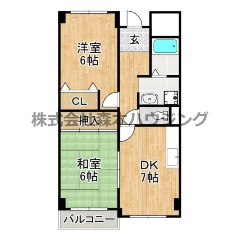 【間取り】 | 　翔開マンションⅠ