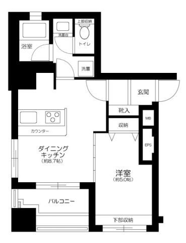 デュオ・スカーラ田原町の間取り