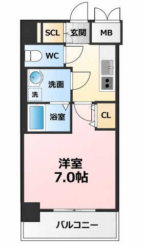 エステムコート名古屋サウスネクストの間取り