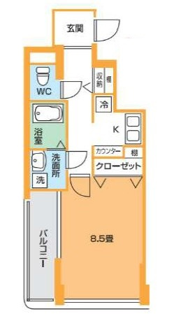 ＧＡＬＡＸＹの間取り|間取りです。