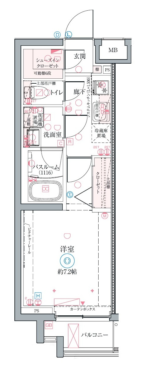 クレヴィスタ墨田の間取り