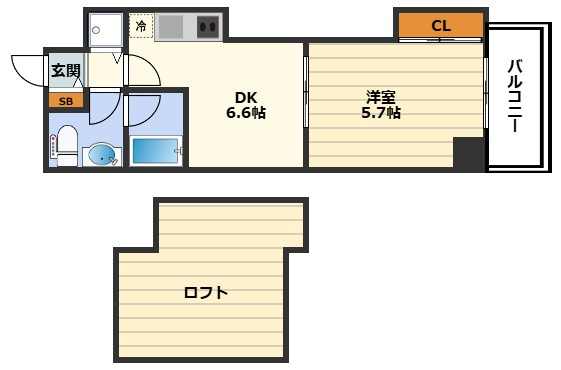 T‘s SQUARE天神橋の間取り