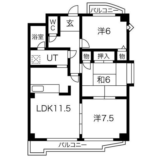 【間取り】 | プルミエ瑞穂