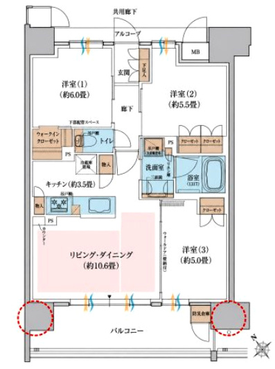 リビオ堺グリーンアヴェニューの間取り