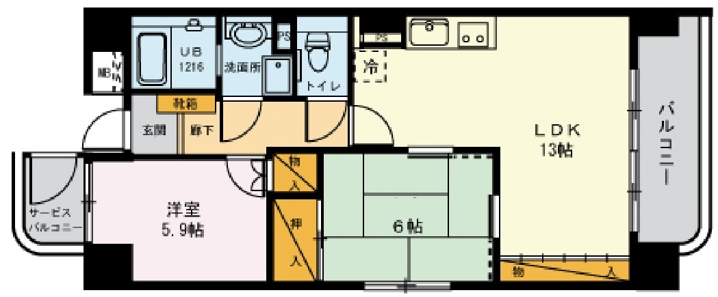 ラ・メゾンさくら の間取り|間取りです。