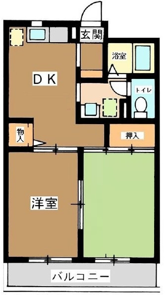 パルデンス綱島Ｃ棟の間取り|間取りです。