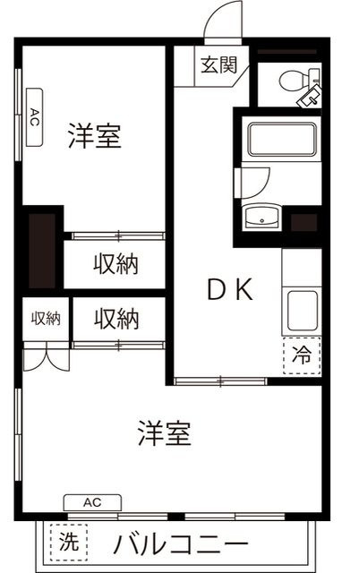 鶴見スカイマンションの間取り|間取りです。
