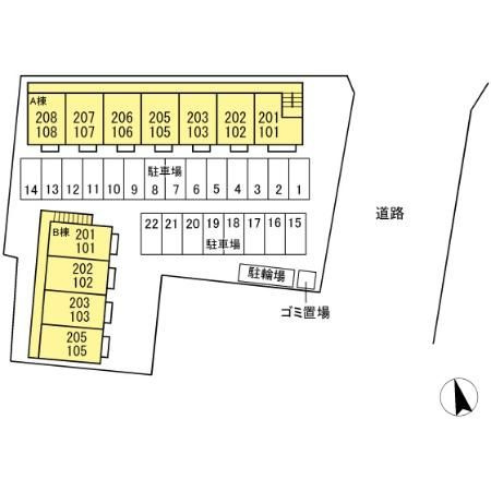 ソレイユ・レバンの区画図