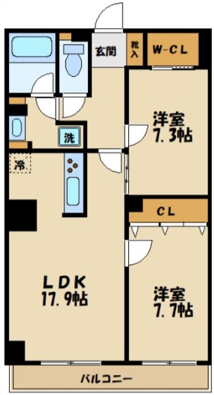 KDXレジデンス溝の口の間取り|間取りです。