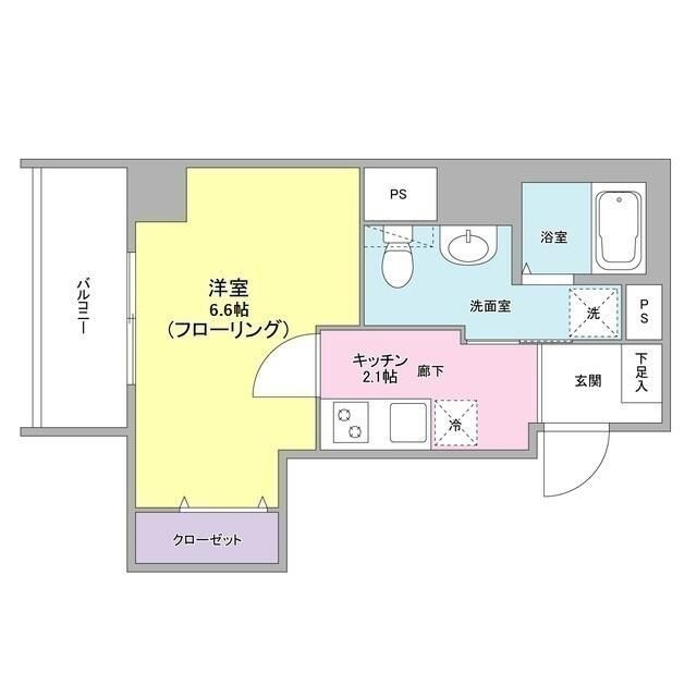 メゾン・ド・クロシェットの間取り|間取りです。