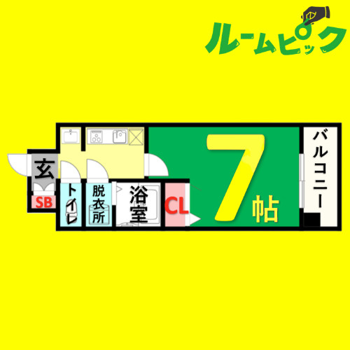 UURコート名古屋名駅　名古屋市賃貸　仲介手数料無料の間取り