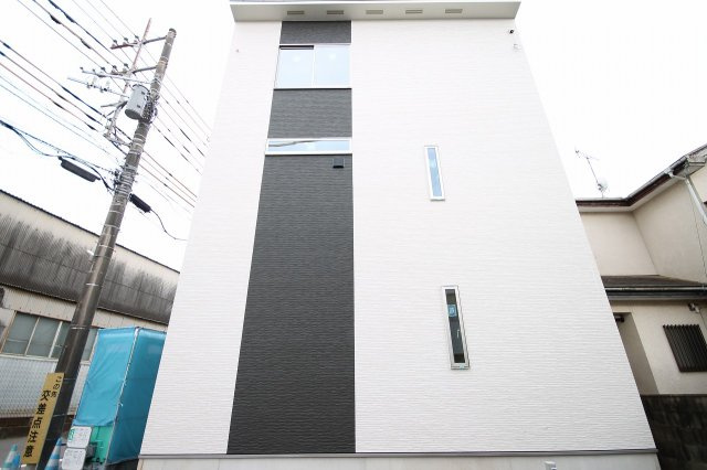 流山市駒木借家B棟の外観|建築中写真