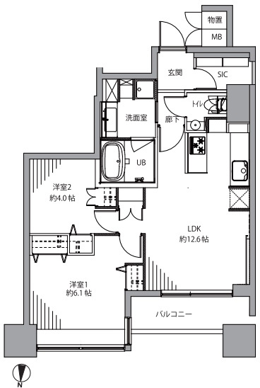 ブリリアタワー東京の間取り