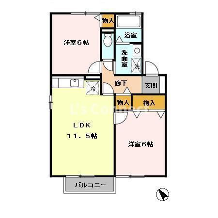 【間取り】 | アルス明石台Ｇ