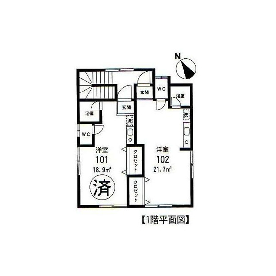 【間取り】 | リバーサイド福島