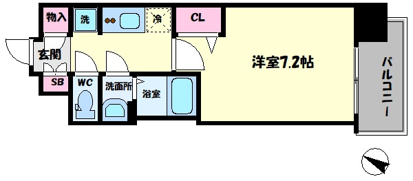 レシオス大阪城北詰の間取り|レシオス大阪城北詰　間取り