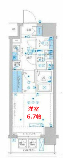【間取り】 | ジェノヴィア川崎駅グリーンヴェール | お部屋の間取りです。