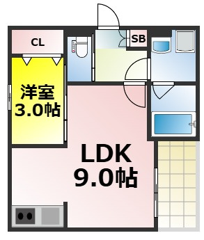 【間取り】 | フェニーチェ九条 仲介手数料無料