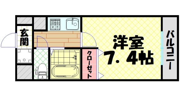 【間取り】 | プレサンス西心斎橋