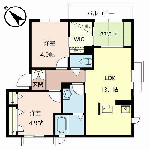 【間取り】 | グランディール南平台Ｂ