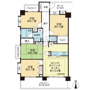 レクセルアベニュー府中朝日町の間取り