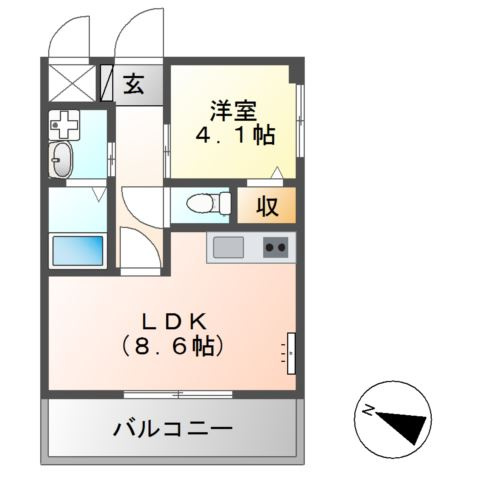 クレール神宮の間取り