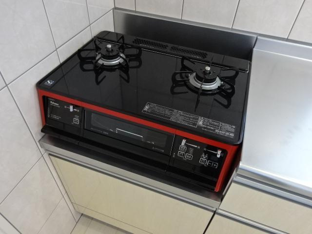 リジエールＡのキッチン|コンロ付きです。