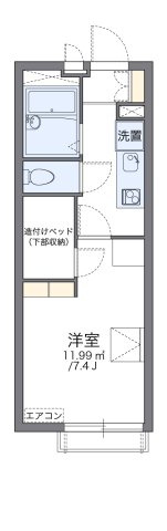 レオパレスリベル中浦和の間取り|代表的な間取のため実際の間取とは異なる場合があります