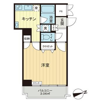田町センチュリーマンションの間取り