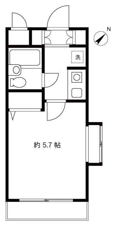 カーサスプレンディッド新宿払方町の間取り