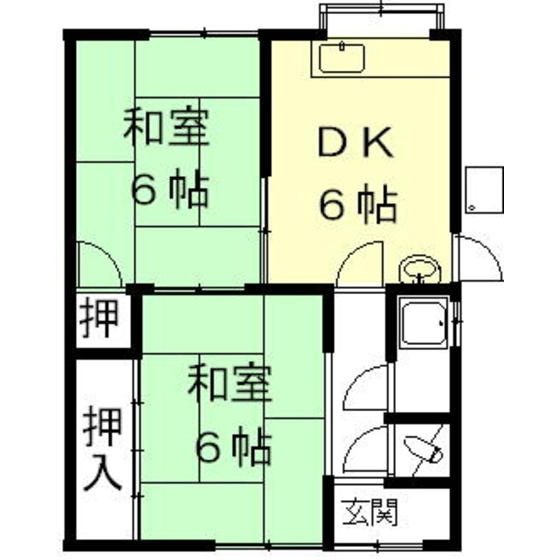 粟野東5丁目Ｍ貸家の間取り