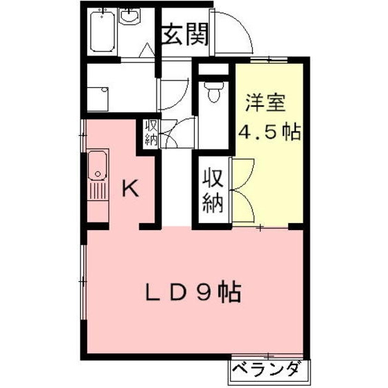 瑞穂市別府のアパートの間取り