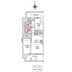 スプランディッド大阪EASTの間取り