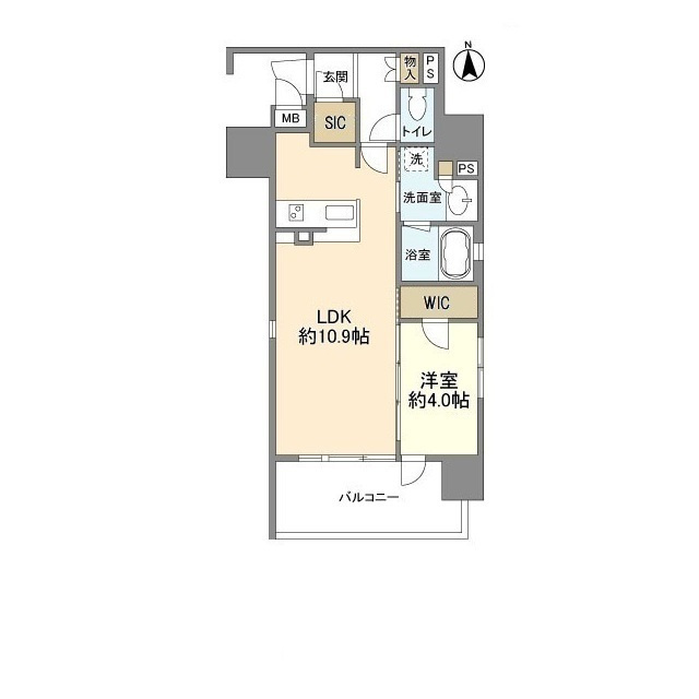 OPUS RESIDENCE SHINSAIBASHI SOUTHの間取り