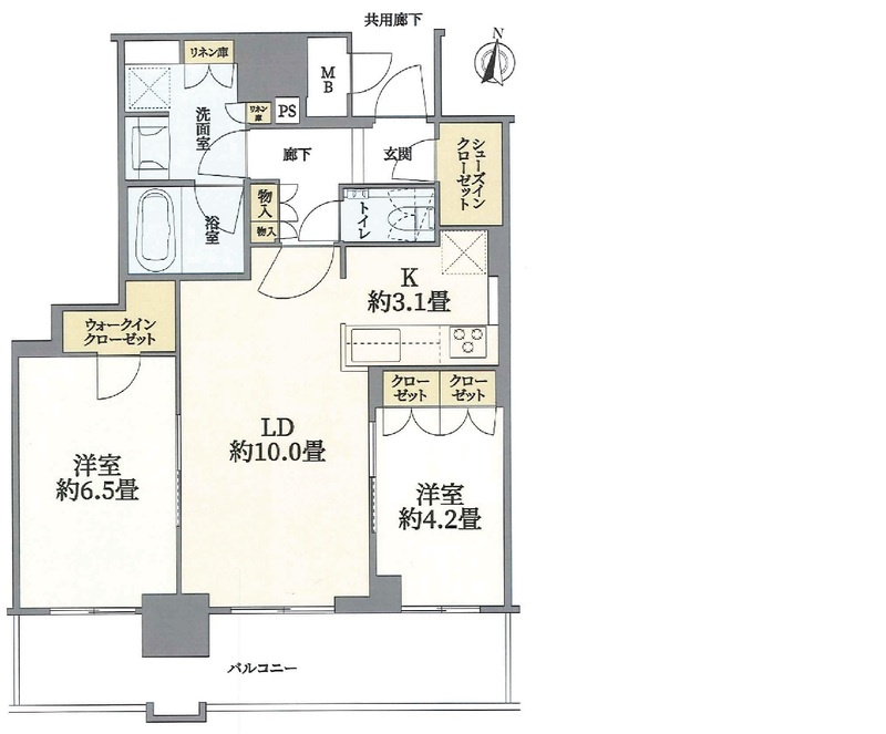 ブランズタワー梅田Northの間取り