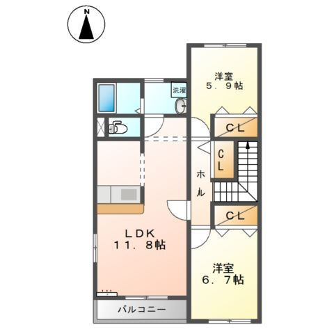 Ｆｌｏｒｅ Claire（フロール・クレール）の間取り