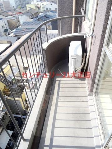 松栄大正ハイツのバルコニー|★洗濯機おけます★