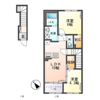 【間取り】 | 阿見町うずら野３丁目新築アパート（仮