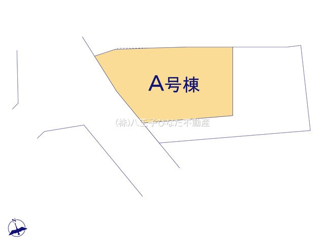 『八王子市新築戸建て』八王子市中野上町4-43-5【仲介手数料無料】の区画図|～仲介手数料無料☆八王子ひなた不動産～八王子市中野上町　新築戸建て